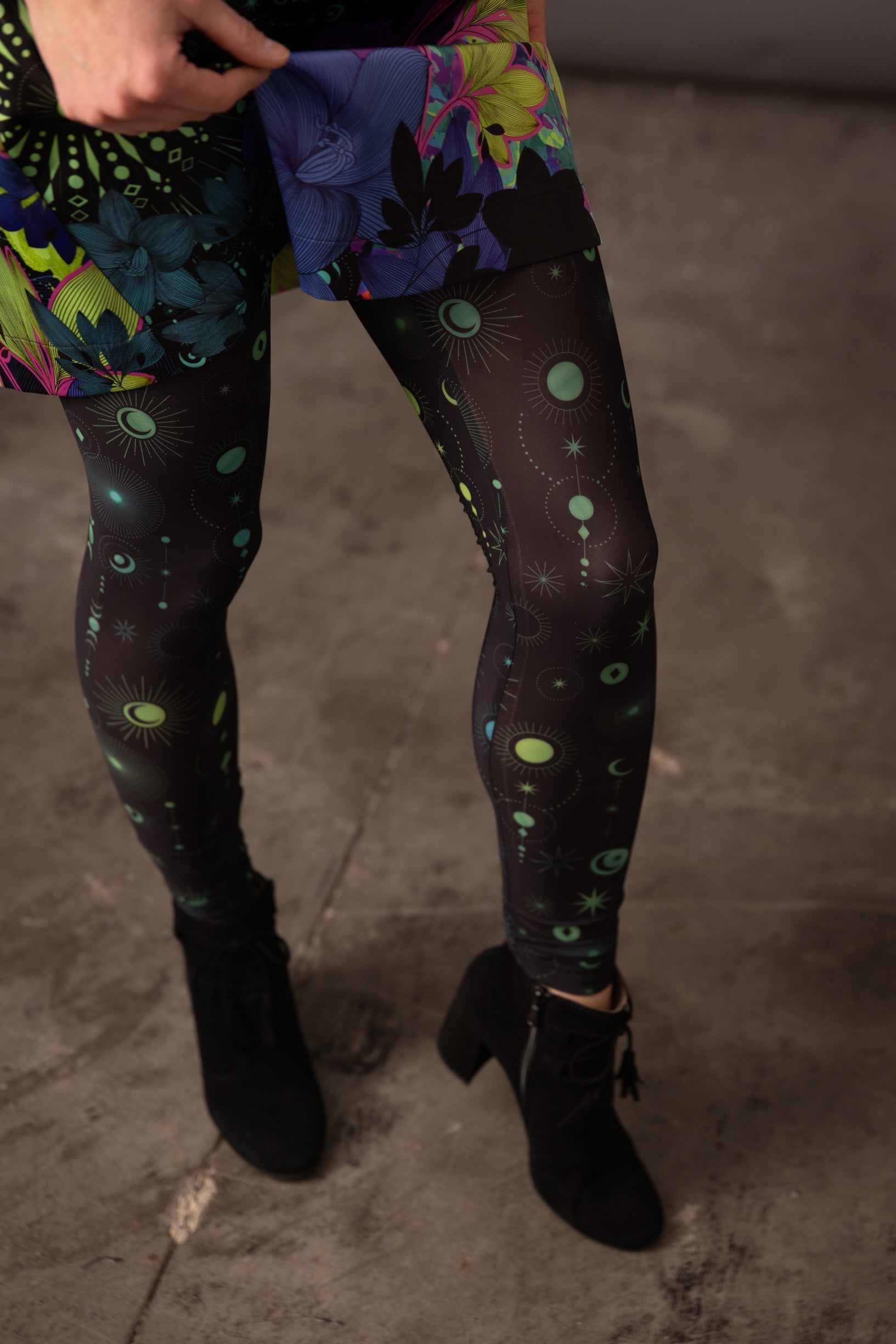 Legging imprimé DELIO Luna Emeraude