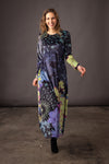 Robe velours THEODORA Mandala Emeraude