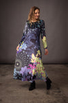 Robe velours THEODORA Mandala Emeraude