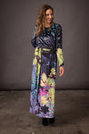 Robe velours THEODORA Mandala Emeraude Proto