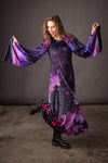 Robe velours THEODORA Mandala Indigo