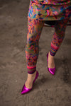 DELIO Natura Amber printed leggings 