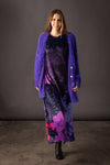 Robe velours THEODORA Mandala Indigo