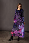 Robe velours THEODORA Mandala Indigo