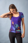 Tee-Shirt viscose VIK CAGE A OISEAUX