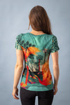 Tee-Shirt viscose VIK OISEAU DE FEU