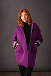 Manteau PAILLETTE Fuchsia